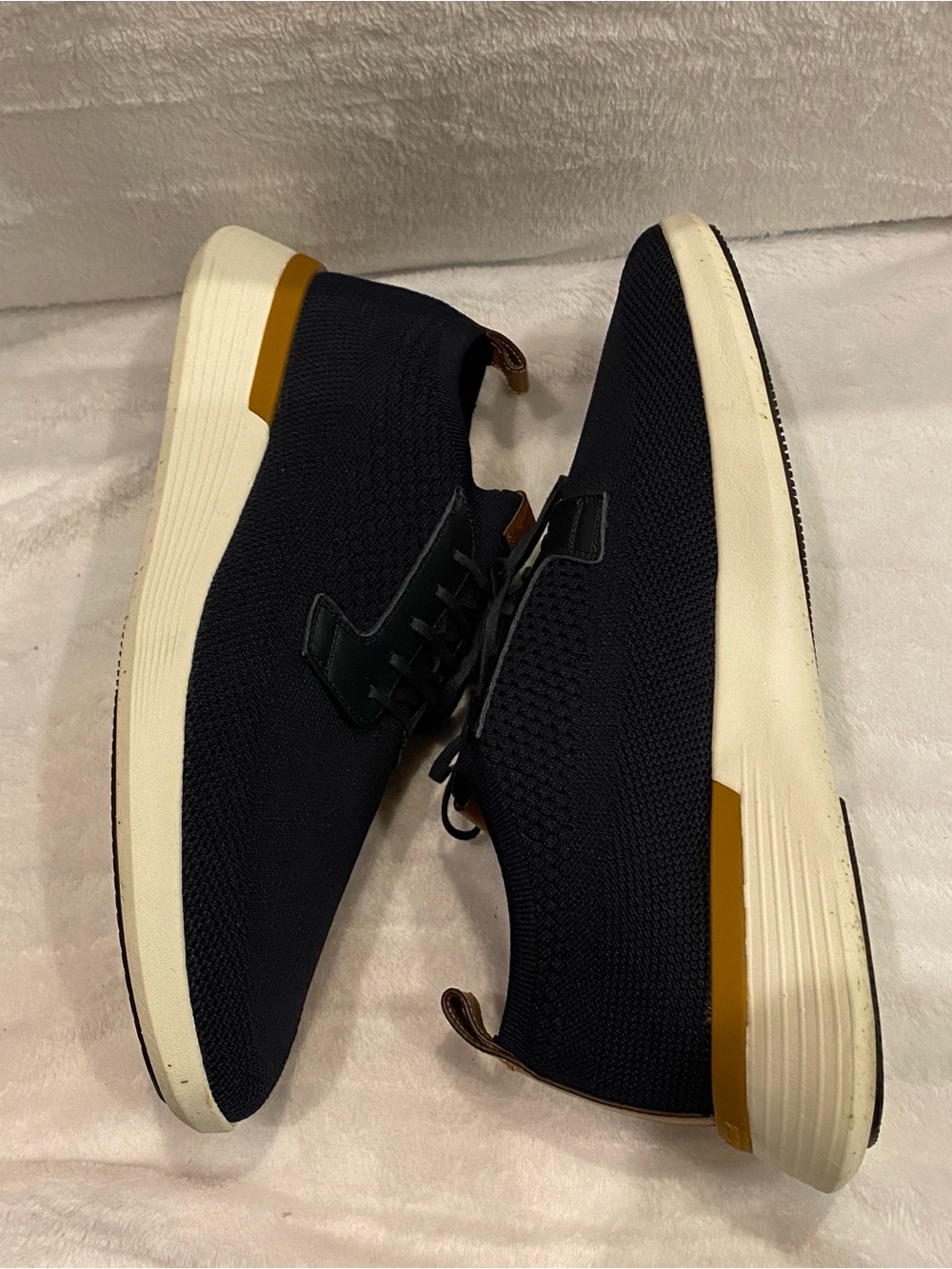Unisex Wolf & Shepherd Navy Swiftknit Derby Casual Shoes Sneakers Sz 13 Like New